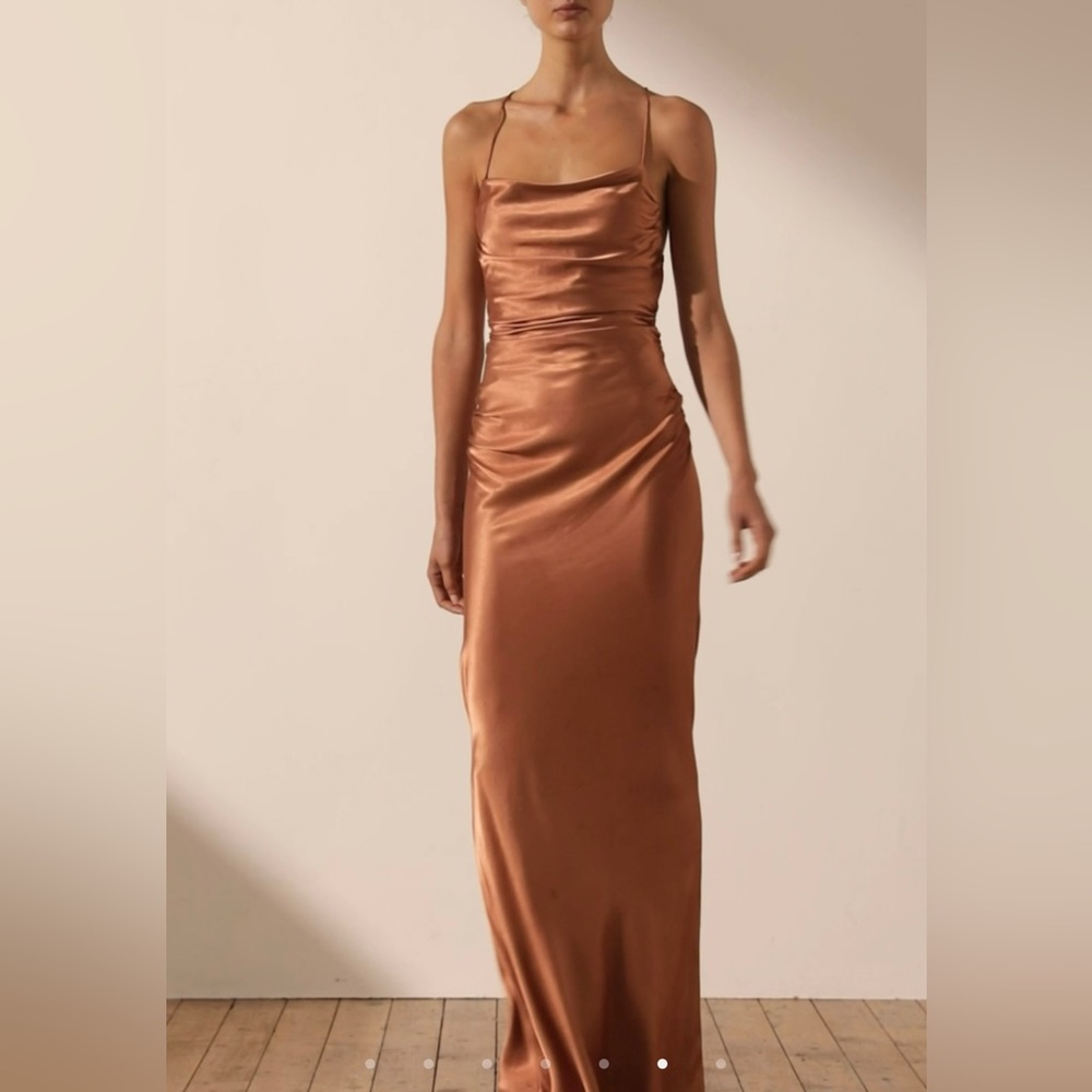 Shona Joy La Lune Lace Back Maxi Dress